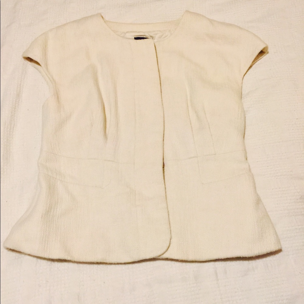 J. Crew Short-sleeved Cotton-Blend Tweed Jacket